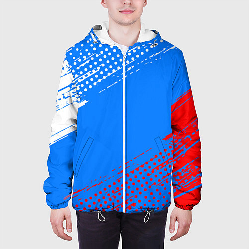 Мужская куртка Патриот - флаг / 3D-Белый – фото 3