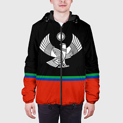 Куртка с капюшоном мужская Дагестан цвета, цвет: 3D-черный — фото 2