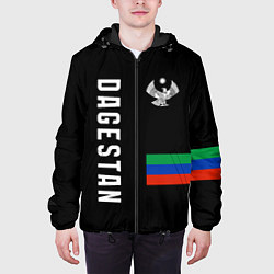 Куртка с капюшоном мужская Dagestan republic, цвет: 3D-черный — фото 2