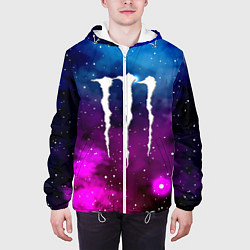 Куртка с капюшоном мужская Monster energy neon space, цвет: 3D-белый — фото 2