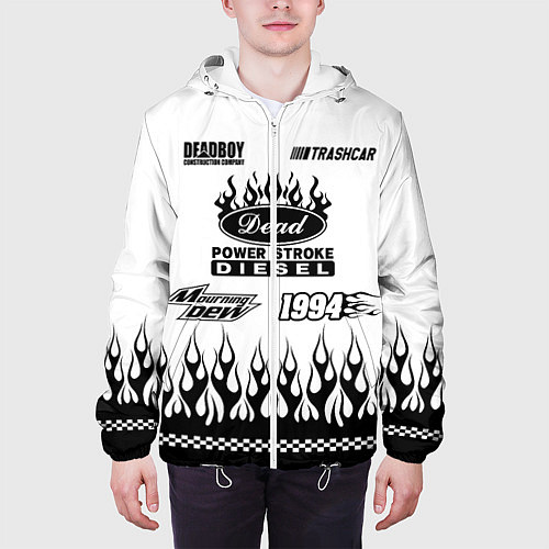 Мужская куртка Dead white - Bones / 3D-Белый – фото 3