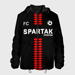 Куртка с капюшоном мужская Спартак Москва, цвет: 3D-черный