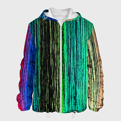 Куртка с капюшоном мужская Цветовая палитра, цвет: 3D-белый