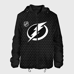 Куртка с капюшоном мужская Тампа Бэй Лайтнинг - черные треугольники, цвет: 3D-черный