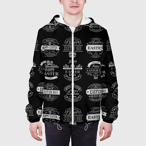 Мужская куртка Easter holidays / 3D-Белый – фото 3