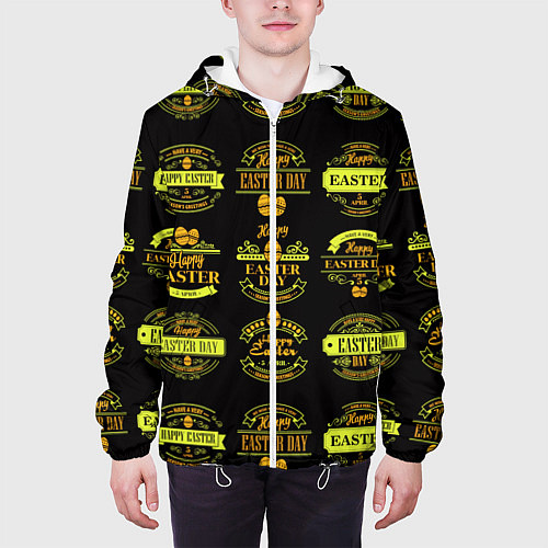 Мужская куртка Easter holidays / 3D-Белый – фото 3