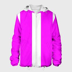 Мужская куртка Color white pink line