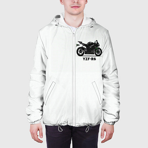 Мужская куртка Sports bikes / 3D-Белый – фото 3