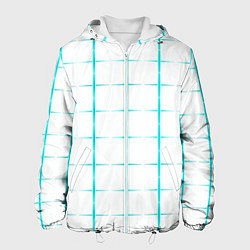 Мужская куртка Color white light blue crosses