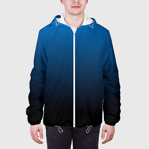 Мужская куртка Blue gradient / 3D-Белый – фото 3