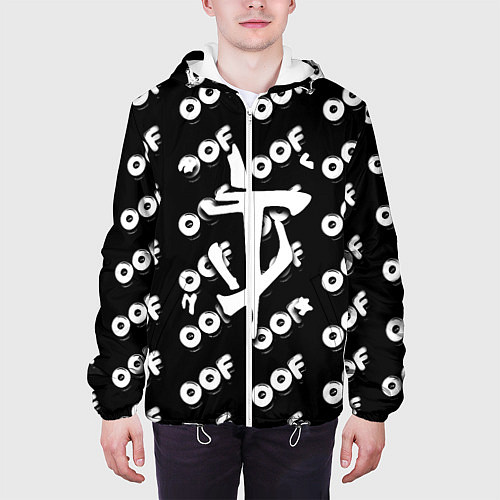 Мужская куртка Doom off black / 3D-Белый – фото 3