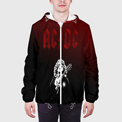 Куртка с капюшоном мужская AcDc - gradient, цвет: 3D-белый — фото 2