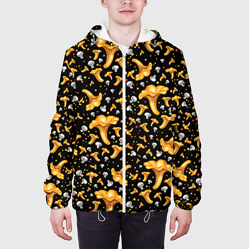 Мужская куртка Грибной дождик / 3D-Белый – фото 3