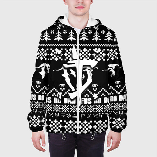 Мужская куртка Doom x elders scrolls pattern / 3D-Белый – фото 3