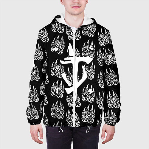 Мужская куртка Doom хищник леса / 3D-Белый – фото 3