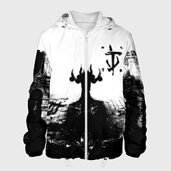 Куртка с капюшоном мужская Doom демон марса, цвет: 3D-белый