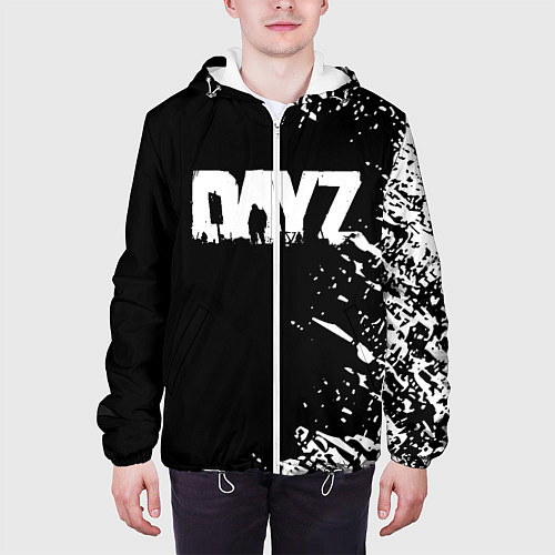 Мужская куртка Dayz брызги красок / 3D-Белый – фото 3