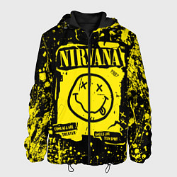 Куртка с капюшоном мужская Nirvana smile 1987, цвет: 3D-черный