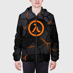 Куртка с капюшоном мужская Half Life - armor, цвет: 3D-черный — фото 2