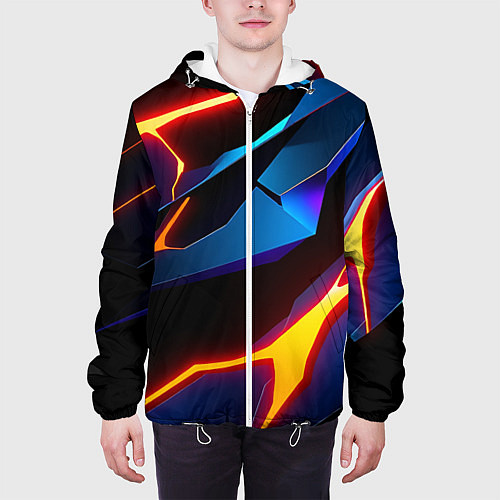 Мужская куртка Галактический / 3D-Белый – фото 3