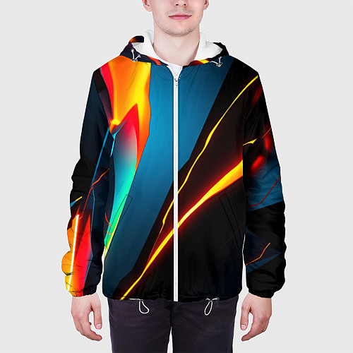 Мужская куртка Multicoloured neon / 3D-Белый – фото 3