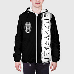 Куртка с капюшоном мужская Ювентус символы гейм, цвет: 3D-белый — фото 2