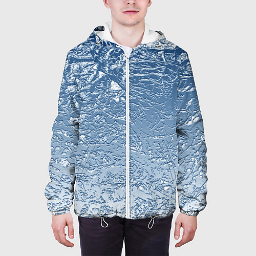 Мужская куртка Налипший снег / 3D-Белый – фото 3