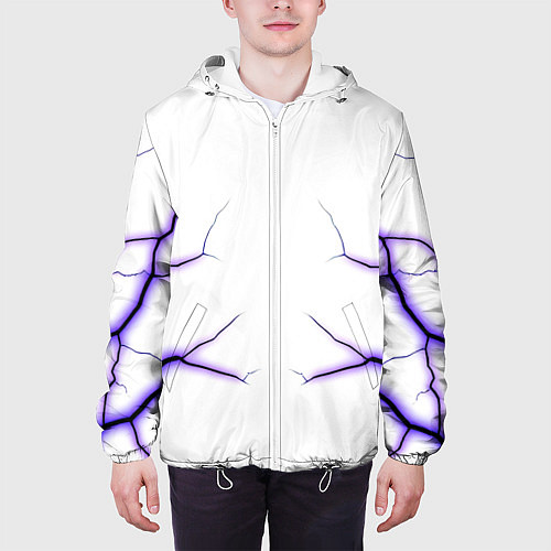 Мужская куртка Color white purple / 3D-Белый – фото 3