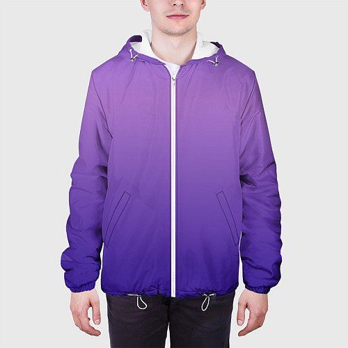 Мужская куртка The color is purple / 3D-Белый – фото 3