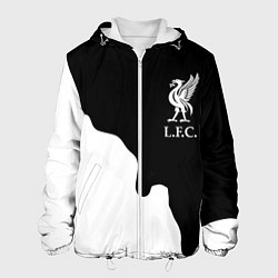 Куртка с капюшоном мужская Ливерпуль краски разводы, цвет: 3D-белый