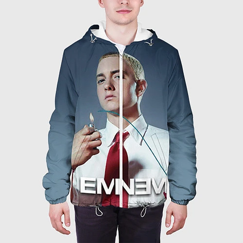 Мужская куртка Eminem Fire / 3D-Белый – фото 3
