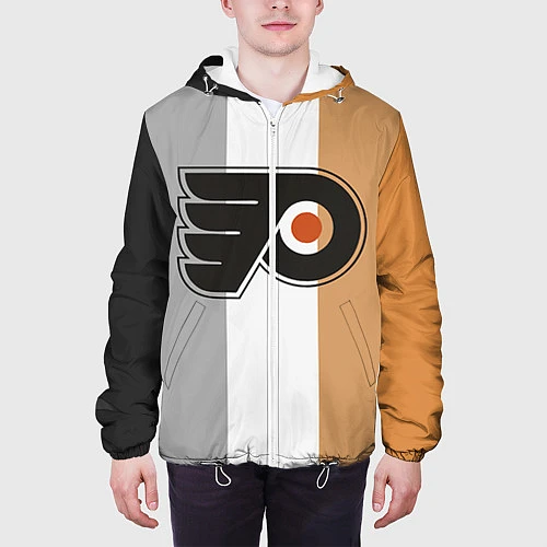 Мужская куртка Philadelphia Flyers / 3D-Белый – фото 3