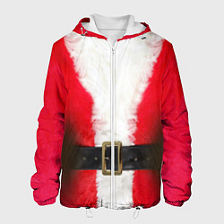 Куртка с капюшоном мужская Дед мороз, цвет: 3D-белый