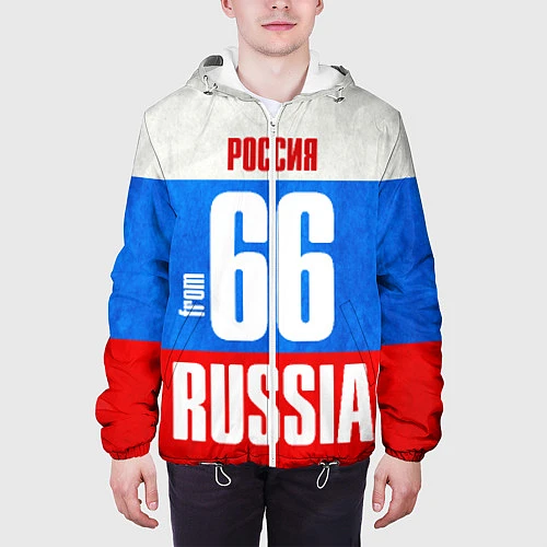 Мужская куртка Russia: from 66 / 3D-Белый – фото 3
