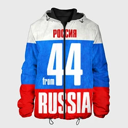 Куртка с капюшоном мужская Russia: from 44, цвет: 3D-черный