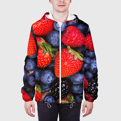 Мужская куртка Berries / 3D-Белый – фото 3
