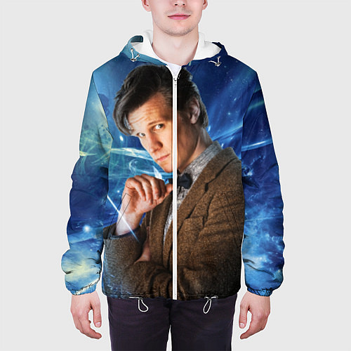 Мужская куртка 11th Doctor Who / 3D-Белый – фото 3