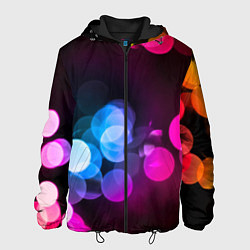 Куртка с капюшоном мужская Light Spots, цвет: 3D-черный