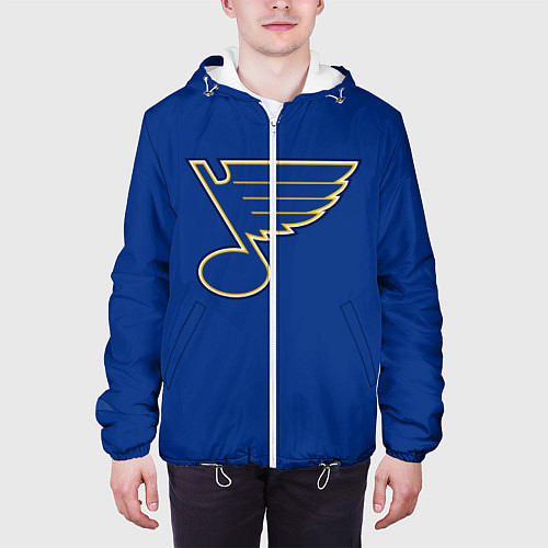 Мужская куртка St Louis Blues: Tarasenko 91 / 3D-Белый – фото 3