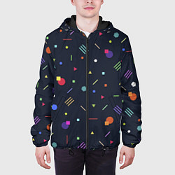 Куртка с капюшоном мужская Clublife Geometry, цвет: 3D-черный — фото 2