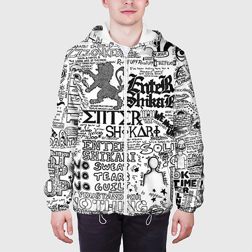 Мужская куртка Enter Shikari: Words / 3D-Белый – фото 3