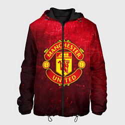 Куртка с капюшоном мужская Манчестер Юнайтед, цвет: 3D-черный