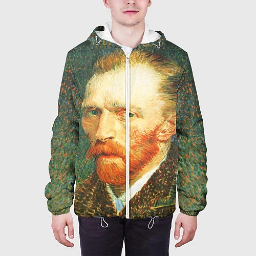 Мужская куртка Ван Гог / 3D-Белый – фото 3