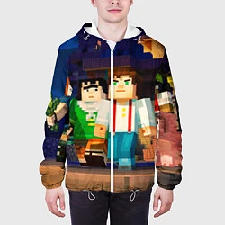 Куртка с капюшоном мужская Minecraft Men's, цвет: 3D-белый — фото 2