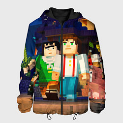 Куртка с капюшоном мужская Minecraft Men's, цвет: 3D-черный