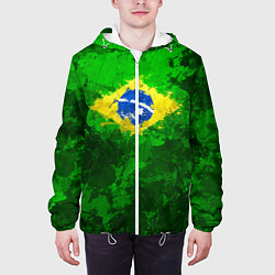 Куртка с капюшоном мужская Бразилия, цвет: 3D-белый — фото 2