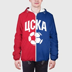 Куртка с капюшоном мужская ЦСКА, цвет: 3D-белый — фото 2