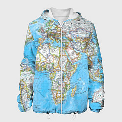 Мужская куртка Карта мира - политическая
