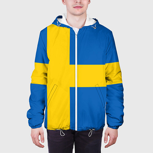 Мужская куртка Швеция / 3D-Белый – фото 3