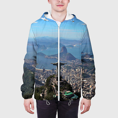 Мужская куртка Рио-де-Жанейро / 3D-Белый – фото 3